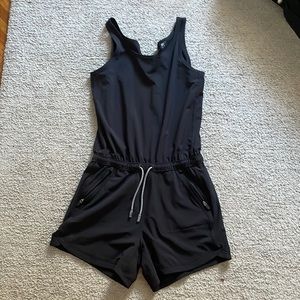 Athleta girl size 14 black romper
